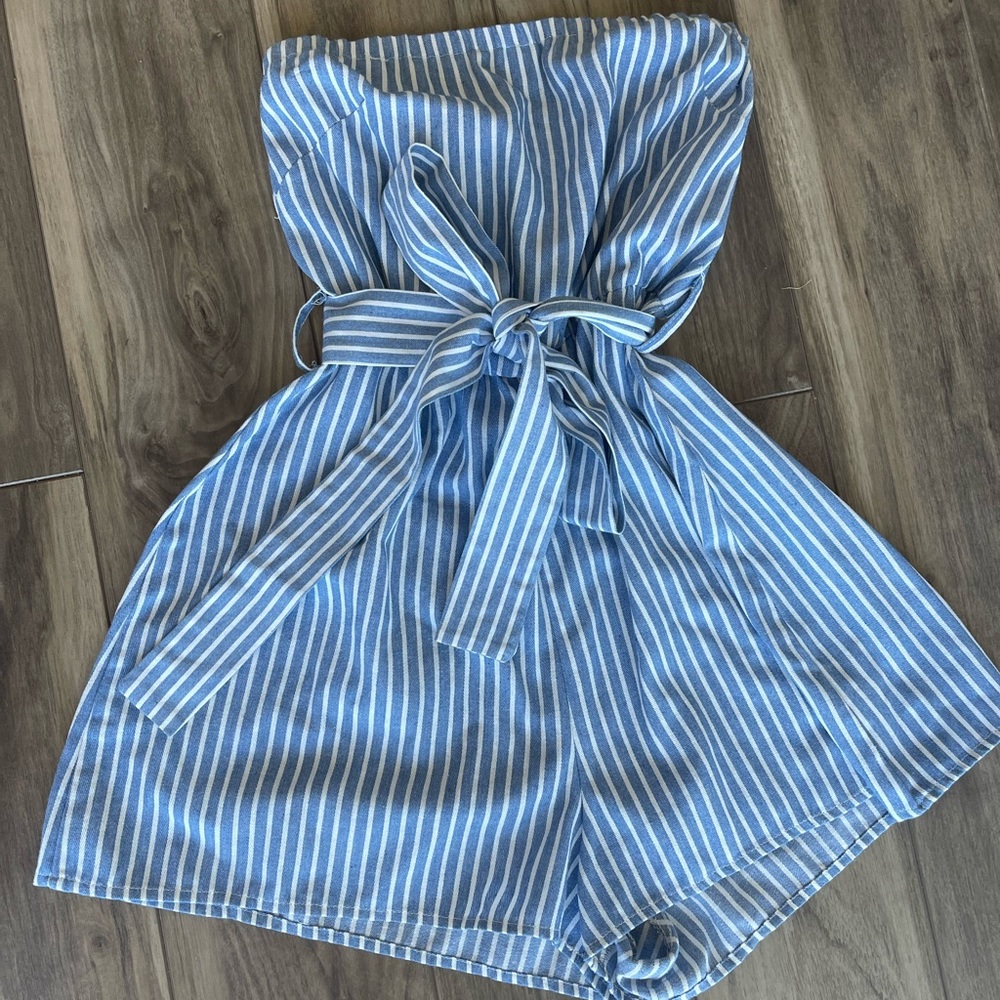 Blue Spring Romper